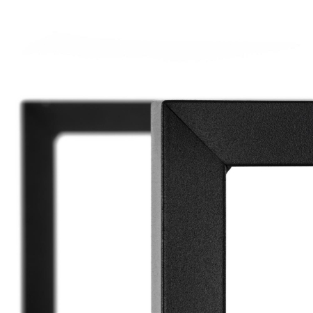 Birou cu blat MDF si rafturi laterale, cadru metalic, 120x48x122 cm, negru [18]