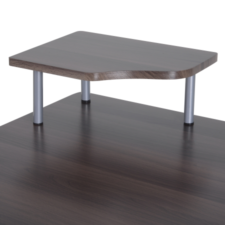  birou din lemn, pentru calculator,152x60x80cm, maro [8]