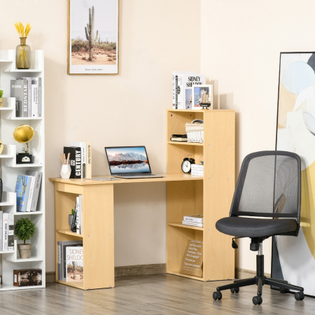  Birou modern cu Librarie din Lemn 120x55x120cm [1]