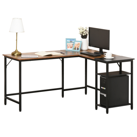 Dormitor & birou -  birou pentru calculator, stil industrial, 150x120x75cm
