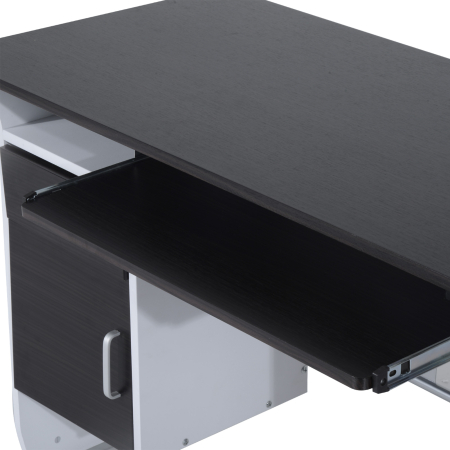  Birou pentru PC cu Sertare in Lemn, 100x52x75cm, Maro [6]