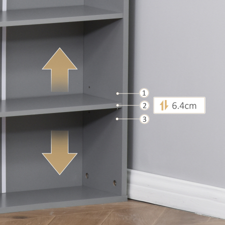  Birou Pliabil 3-in-1 - Biblioteca, Tabla & Masa Dining, 98×153 cm [7]