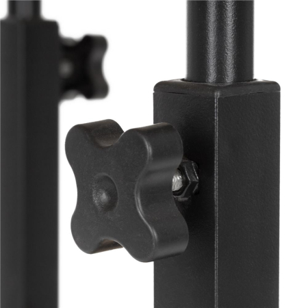 Birou reglabil pe inaltime cu rafturi si roti, blat din lemn si structura metalica, 80x40x76-86 cm, maro natur [12]