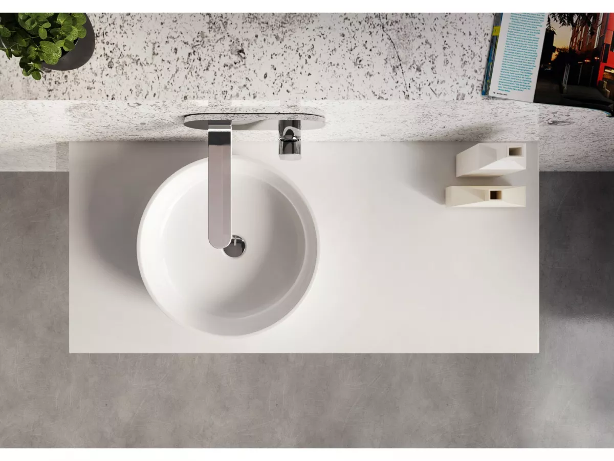 Blat lavoar Ravak Moon, 1000 x 550 x 70 mm, mat, alb, X000000840 [4]