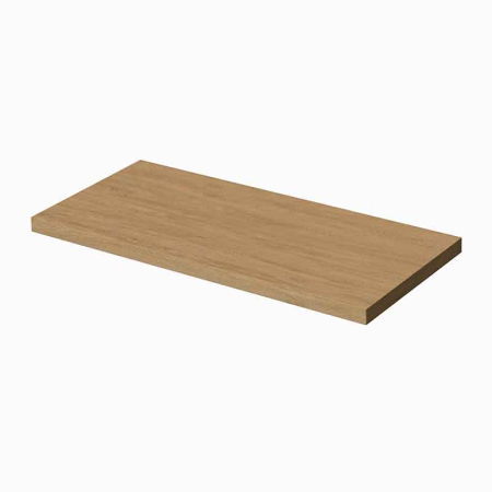 Baie - Blat mobilier baie Fluminia, 100x46cm, compatibil Genova 80, rovere naturale