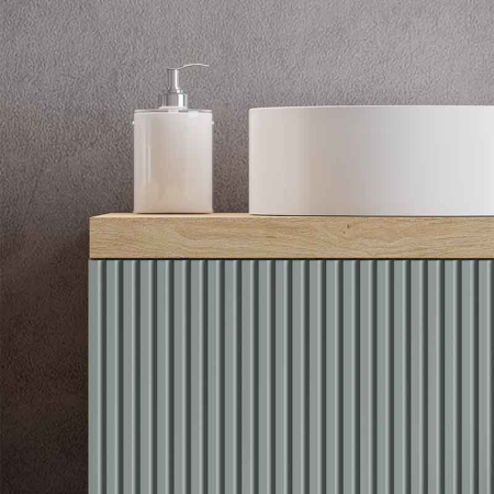 Blat mobilier baie Fluminia, 60x46cm, compatibil Genova 60, rovere naturale [2]