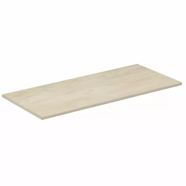 Blaturi lavoar - Blat pentru lavoar maro deschis lemn Ideal Standard Connect Air fara decupaj 100 cm