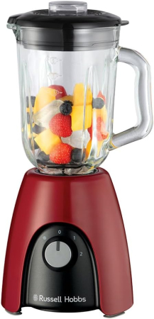 Bucatarie - Blender de bucatarie Russell Hobbs 27120-56 Desire, 850W, 1.5L sticla, 2 viteze + puls, lame inox, lavabil la masina de spalat vase, Rosu