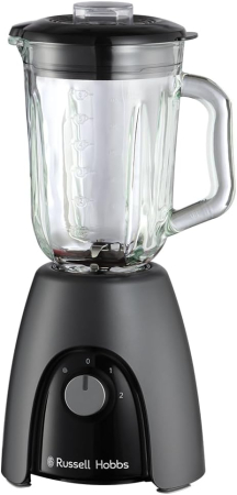 Blender de bucatarie Russell Hobbs 27121-56 Desire, 850W, 1.5L sticla, 2 viteze + puls, lame inox, lavabil la masina de spalat vase, Gri Carbune Mat [1]