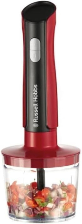 Bucatarie - Blender de mana 3 in 1 Russell Hobbs 27140-56 Desire, 500W, 2 viteze + puls, vas tocare 500ml, fara BPA, Rosu