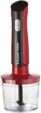 Blender de mana 3 in 1 Russell Hobbs 27140-56 Desire, 500W, 2 viteze + puls, vas tocare 500ml, fara BPA, Rosu [1]