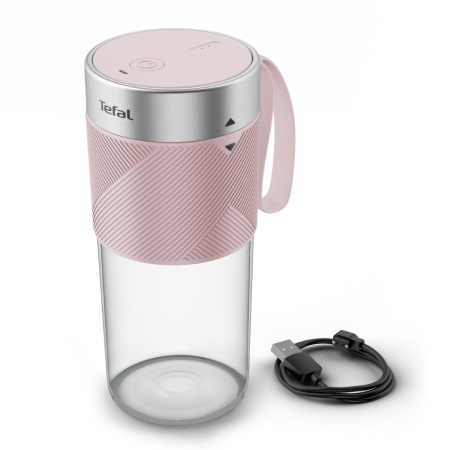 Blender portabil Tefal Lightmix BL1C07F0, 300 ml, 20.000 rpm, 2 lame, acumulator 1200 mAh, pana la 11 cicluri pe incarcare, rezultate in 40 secunde, g [24]