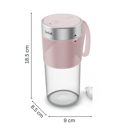 Blender portabil Tefal Lightmix BL1C07F0, 300 ml, 20.000 rpm, 2 lame, acumulator 1200 mAh, pana la 11 cicluri pe incarcare, rezultate in 40 secunde, g [25]