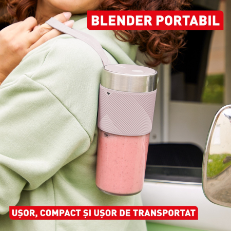 Blender portabil Tefal Lightmix BL1C07F0, 300 ml, 20.000 rpm, 2 lame, acumulator 1200 mAh, pana la 11 cicluri pe incarcare, rezultate in 40 secunde, g [4]