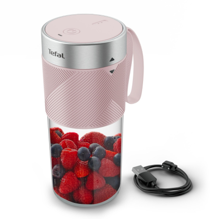 Blender portabil Tefal Lightmix BL1C07F0, 300 ml, 20.000 rpm, 2 lame, acumulator 1200 mAh, pana la 11 cicluri pe incarcare, rezultate in 40 secunde, g [23]