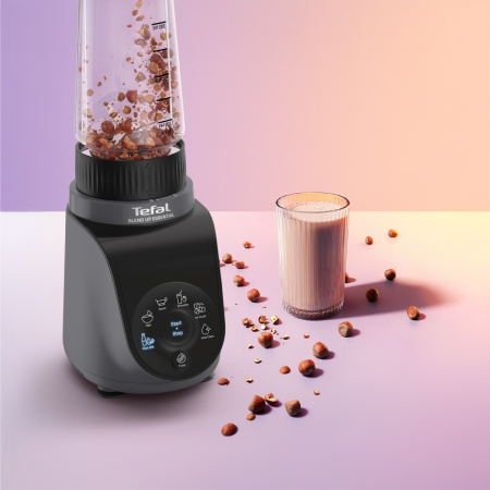 Blender Tefal Blend Up Essential BL1EHBF0, 800 W, 0.6 L, tehnologie Powelix, 4 lame inox, 6 programe automate, functie autocuratare, negru [5]