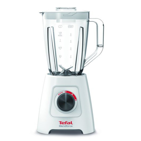 Blender Tefal BlendForce 2 BL420131, 600W, 4 lame, 2 trepte viteza, 2L, Alb [1]