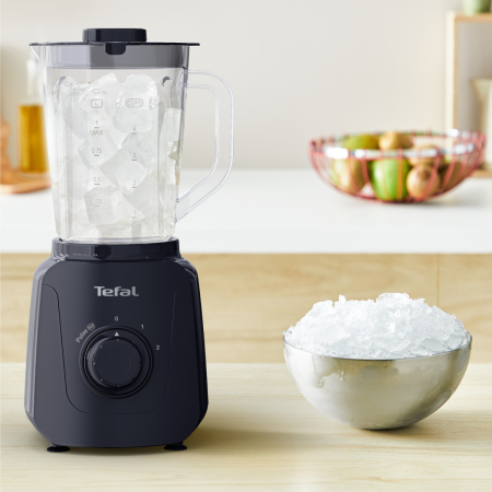 Blender Tefal Blendforce Essential BL4118F0, 450 W, 1 L, 2 trepte viteza, 4 lame inox, tocator inclus, functie zdrobire gheata, negru [5]