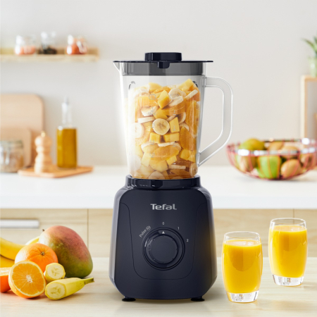 Blender Tefal Blendforce Essential BL4118F0, 450 W, 1 L, 2 trepte viteza, 4 lame inox, tocator inclus, functie zdrobire gheata, negru [7]