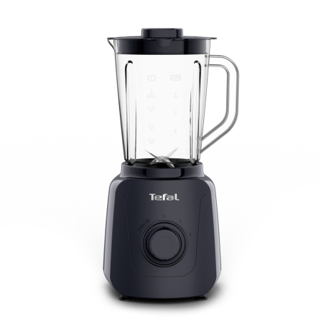 Bucatarie - Blender Tefal Blendforce Essential BL4118F0, 450 W, 1 L, 2 trepte viteza, 4 lame inox, tocator inclus, functie zdrobire gheata, negru