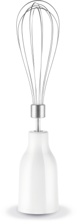 Blender vertical DailyMix HB533138, 600 W, o treapta de viteza, tocator 0.5 L, tel, protectie antistropire, maner ergonomic, recipient 0.8 L, alb [4]