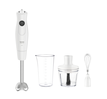 Bucatarie - Blender vertical DailyMix HB533138, 600 W, o treapta de viteza, tocator 0.5 L, tel, protectie antistropire, maner ergonomic, recipient 0.8 L, alb