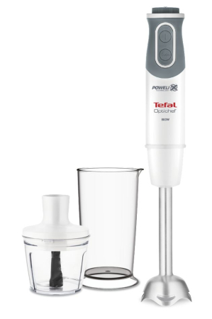 Bucatarie - Blender vertical OptiChef 2 in 1 HB641138, 800 W, Tehnologie Powelix, 10 viteze, tocator 0,5l, pahar 0,8l, functie Turbo, alb 