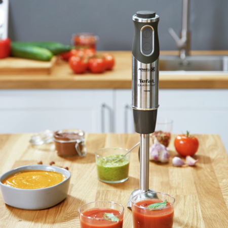 Blender vertical Quickchef 3 in 1 HB656838, 1000 W, tehnologie Powelix, 20 trepte de viteza, functie Turbo, tocator 0.5 L, tel, protectie antistr [7]
