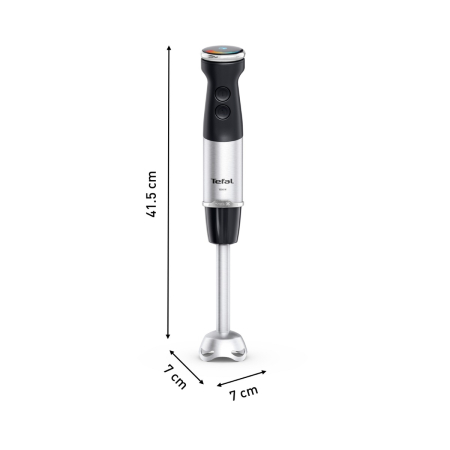 Blender vertical Tefal Quickchef+ HB672830, 1000 W, tehnologie Powelix, functie turbo, 20 viteze, mod silentios, tocator 0.5 L, recipient 0.8 L, negru [8]