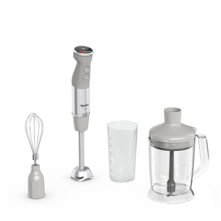 Blender vertical Tefal Quickchef+ HB67MB30, 1000W, 20 trepte de viteza si functie Turbo, inox, 4 lame, gri & argintiu [1]