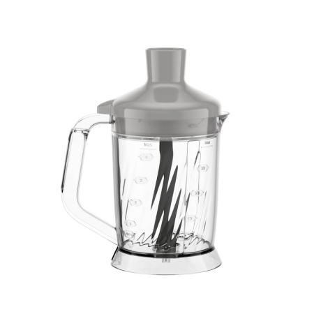 Blender vertical Tefal Quickchef+ HB67MB30, 1000W, 20 trepte de viteza si functie Turbo, inox, 4 lame, gri & argintiu [4]