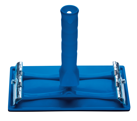 Unelte de vopsit si tencuit - Bloc de slefuit Küssner 210 x 105 mm, plastic, cu carlige, cu suport telescopic pentru tija