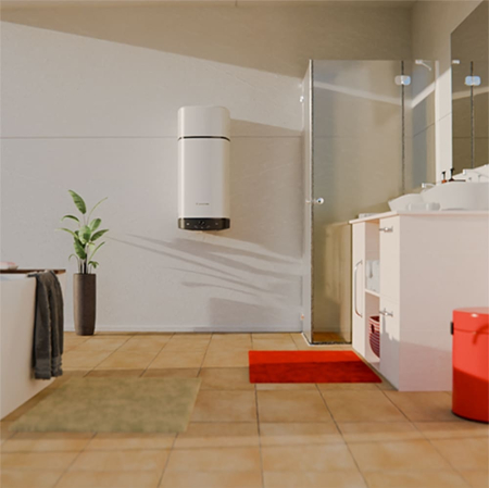 Boiler cu Pompa de Caldura Monobloc Ariston NUOS PLUS S2 Wi-Fi 80 WH, 80 Litri, Clasa A+, Gaz R290, Montaj Perete [4]