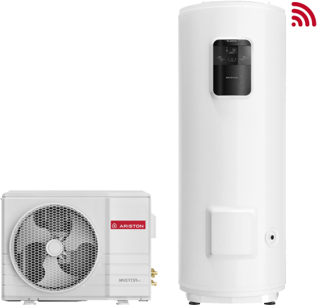Boilere - Boiler cu Pompa de Caldura Split Ariston NUOS SPLIT INVERTER Wi-Fi 150 ER WH, 150 Litri, Clasa A+, DC Inverter