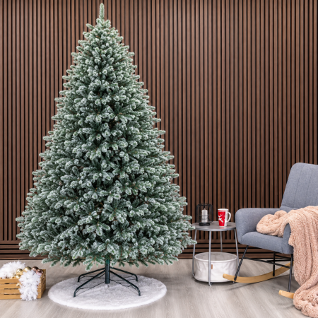 Brazi artificiali - Brad artificial Christmas Deluxe, Alaska Select verde argintiu, integral 3D, 250 cm