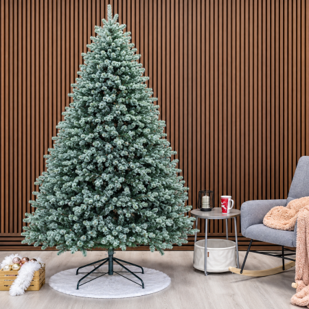 Brazi artificiali - Brad artificial Christmas Deluxe, Alaska Select verde argintiu, integral 3D, 300 cm