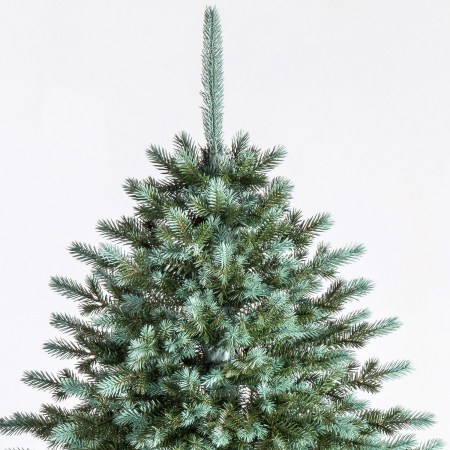 Brad artificial Christmas Deluxe, Alaska Select verde argintiu, integral 3D, 210 cm [6]