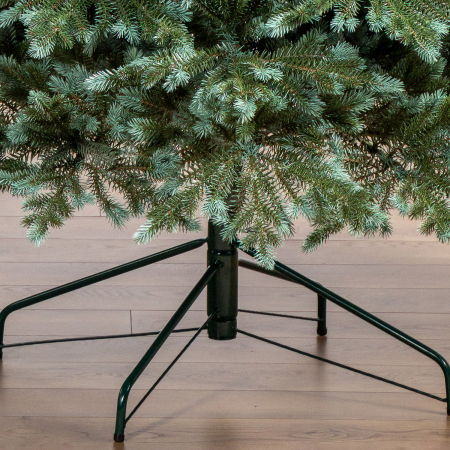 Brad artificial Christmas Deluxe, Alaska Select verde argintiu, integral 3D, 210 cm [7]