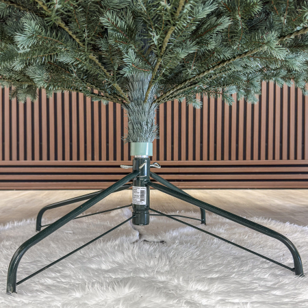 Brad artificial Christmas Deluxe, Alaska Select verde argintiu, integral 3D, 300 cm [4]
