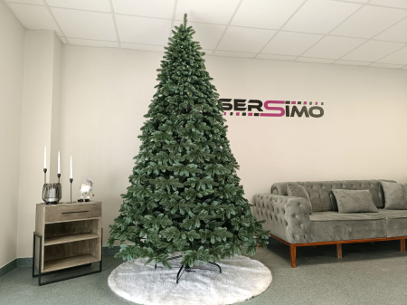Brad artificial Christmas Deluxe by Sersimo, Canada argintiu, 3D, 250cm [17]