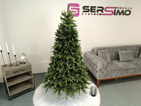 Brad artificial Christmas Deluxe by Sersimo, Carpati cu varfuri verzi, 2D+3D, 180cm [18]