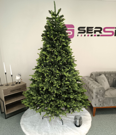 Brad artificial Christmas Deluxe by Sersimo, Carpati cu varfuri verzi, 2D+3D, 250cm [20]