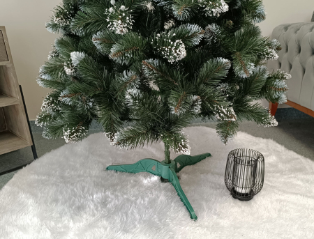 Brad artificial Christmas Deluxe, Crystal nins cu merisoare, 2D, 180cm [6]