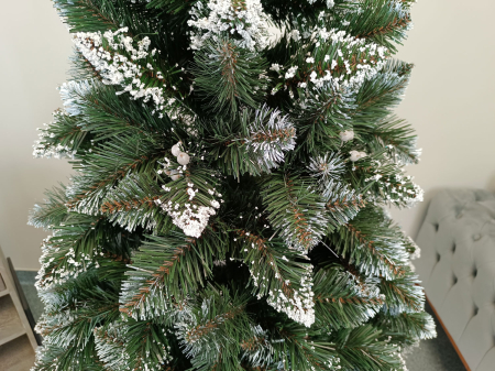 Brad artificial Christmas Deluxe, Crystal nins cu merisoare, 2D, 180cm [3]