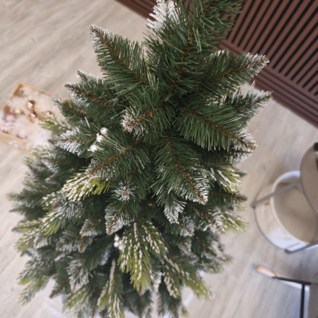 Brad artificial Christmas Deluxe, Diamant, 2D+3D, 150cm [4]