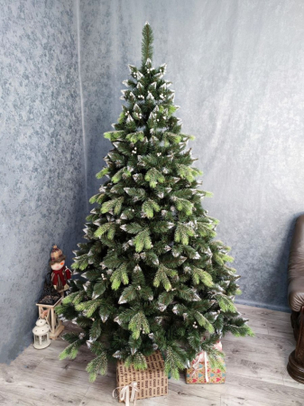 Brad artificial Christmas Deluxe, Diamant, 2D+3D, 200cm [6]
