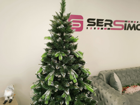 Brad artificial Christmas Deluxe by Sersimo, Diamant, 2D+3D, 200cm [5]