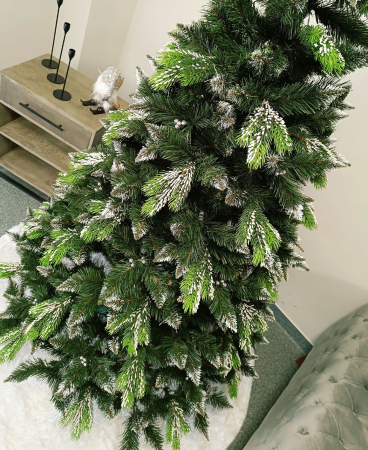 Brad artificial Christmas Deluxe, Diamant, 2D+3D, 200cm [4]