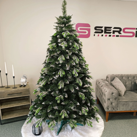 Brad artificial Christmas Deluxe by Sersimo, Diamant, 2D+3D, 220cm [3]