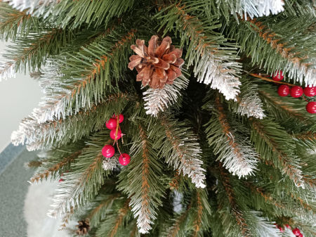 Brad artificial Christmas Deluxe, Frasin de Munte, 2D, 150cm [2]